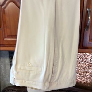 Men's Cream Dress Pants - Tailored Formal Trousers